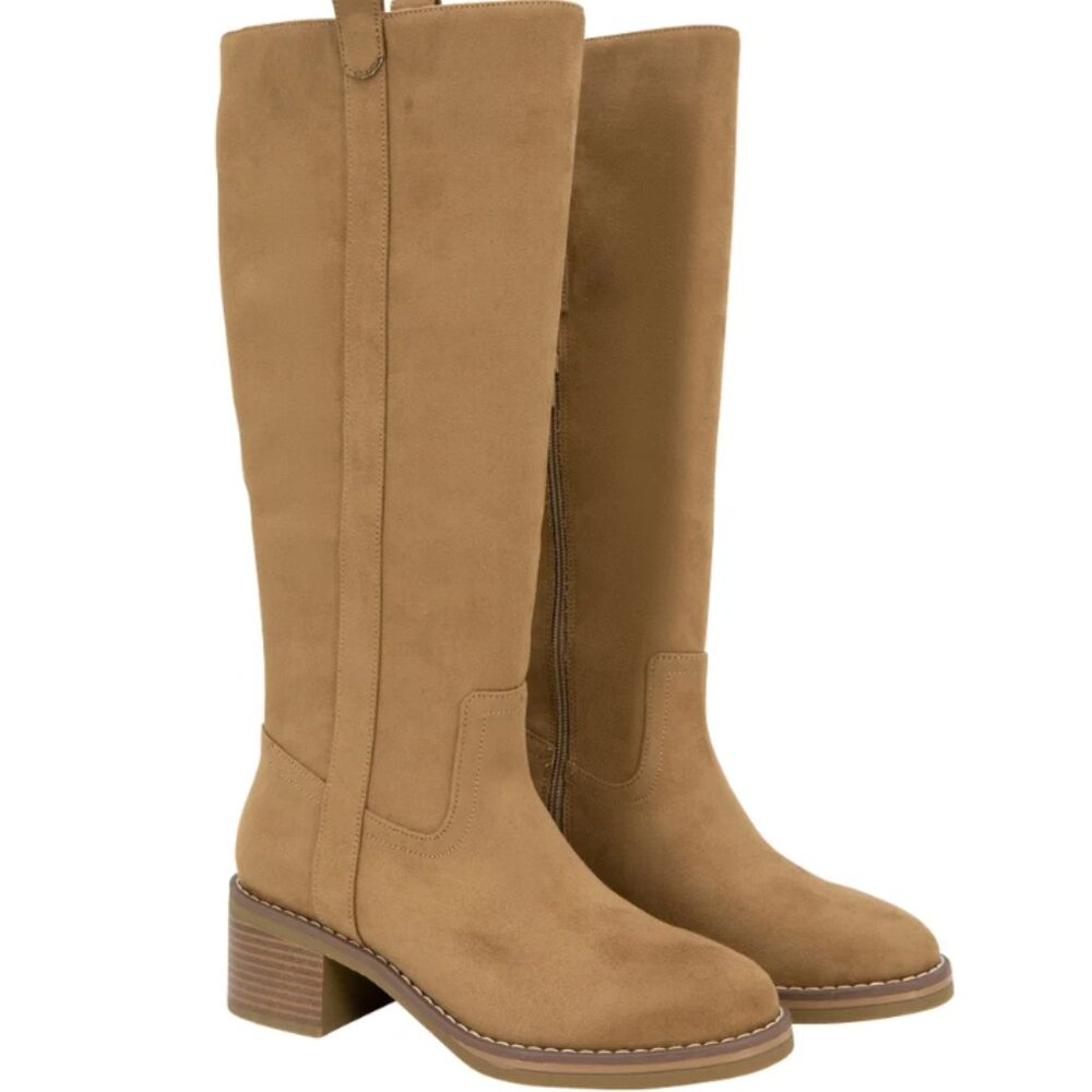 New Kensie Tall Boots, Tan, Size 7